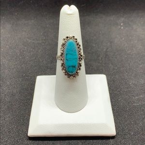 Vintage Native American Silver Turquoise Ring
